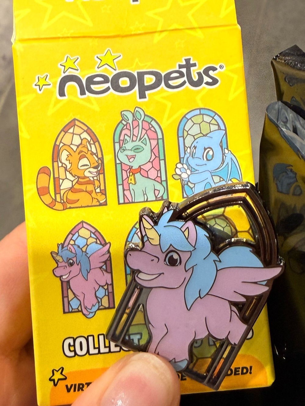 Neopets Stained Glass Window Blind Box Uni Pin Enamel - Trade?